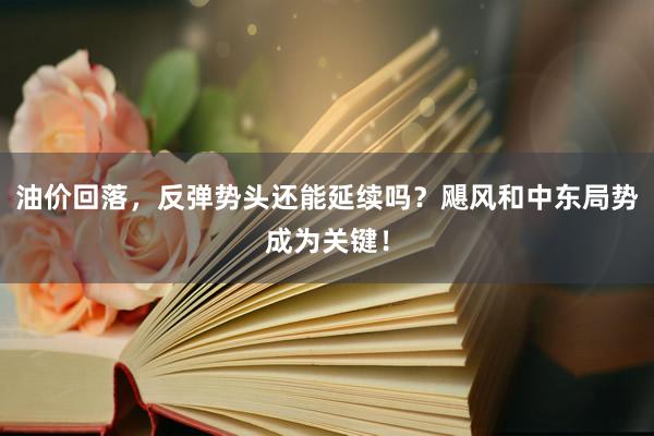 油价回落，反弹势头还能延续吗？飓风和中东局势成为关键！