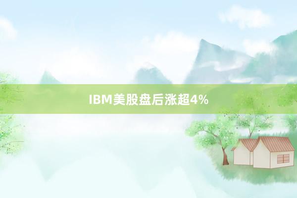 IBM美股盘后涨超4%