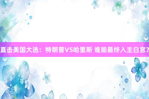 直击美国大选：特朗普VS哈里斯 谁能最终入主白宫？