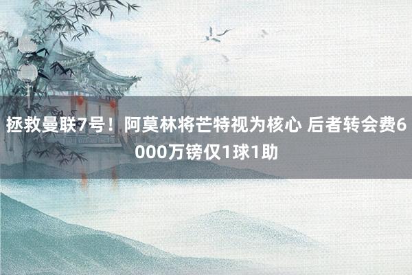 拯救曼联7号！阿莫林将芒特视为核心 后者转会费6000万镑仅1球1助