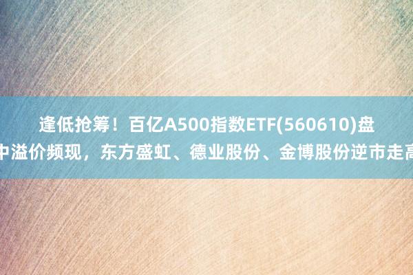 逢低抢筹！百亿A500指数ETF(560610)盘中溢价频现，东方盛虹、德业股份、金博股份逆市走高