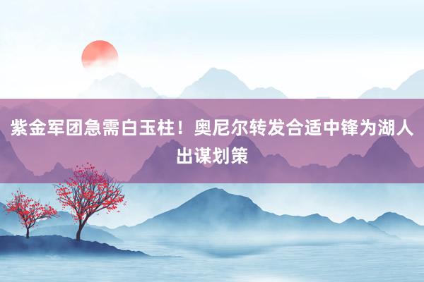 紫金军团急需白玉柱！奥尼尔转发合适中锋为湖人出谋划策