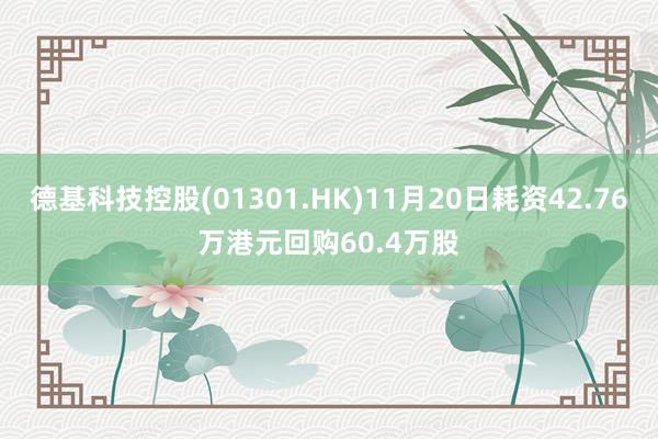 德基科技控股(01301.HK)11月20日耗资42.76万港元回购60.4万股